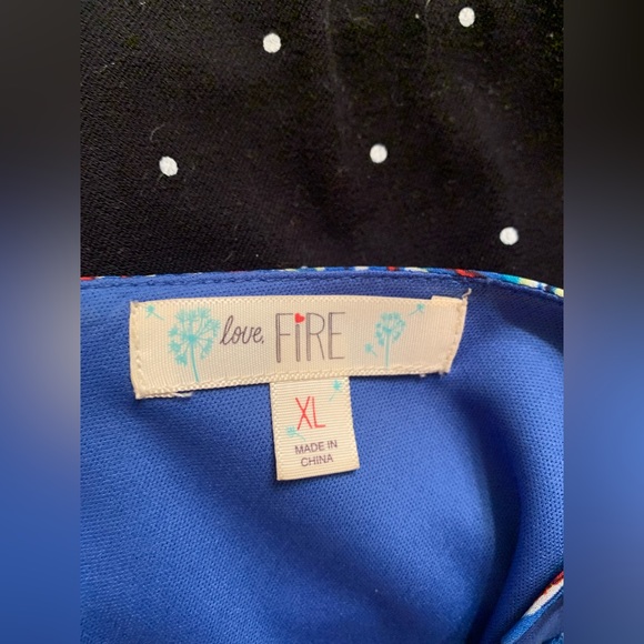 Blue Summer Spaghetti Strap Dress Sundress XL X-Large Above the Knee - Picture 3 of 3